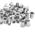 thumbnail image 4 of Blind Riveting Nuts Set 50Pcs Blind Riveting Nuts Set Stainless Steel Ribbed Nut M6 Hardware Accessories, 4 of 8