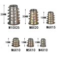 thumbnail image 5 of Thread Insert Wood, 100 Pieces Zinc Alloy Furniture Hexagon Socket Screw, Inserts Thread Insert, 5 of 5