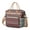 Beige-17, variant on Boho Rustic Large Lunch Cooler – Leakproof Multi-pocket Bag with Adjustable Strap, Artistic Ethnic Style Ideal for Teachers, Commuters, and Picnics