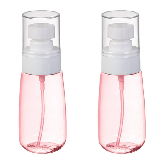 2PCS Small Spray Bottle Travel Size 2oz/60ml - Fine Mist Mini Empty Spray Bottles - Empty Small Misting Spritzer, Perfume Atomizer with Pump Clear Containers - for Toners, Face & Hair Mist