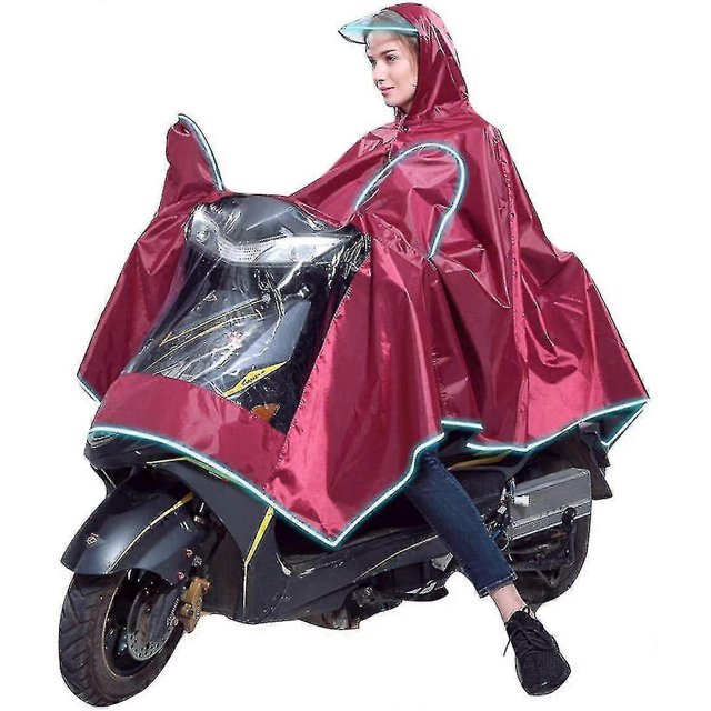 Waterproof Motorcycle Poncho, Reusable Oxford Rainproof Wind Rain Poncho Rain Capes For Cycling Bicycle Bike Motorcycle Scooter Outdoors Mens Womens -
