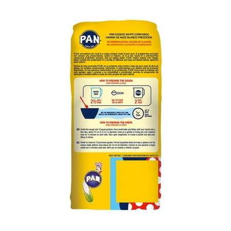 Harina P.A.N 白とうもろこしの粉(アレパ用 マサ粉) 1kg×3個セットトルティーヤ タコス 生地 Harina de Maiz Blanco Precocida PAN