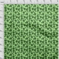 thumbnail image 4 of oneOone Polyester Spandex Mint Green Fabric Leaves & Clover Sewing Material Print Fabric By The Yard 56 Inch Wide, 4 of 5