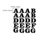 thumbnail image 2 of unbranded 4Ud Letras De Vinilo Para Planchar Negro Para Ropa Con Adhesión Resistente Y DIY Creativo, 2 of 8