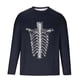 thumbnail image 5 of Amzcrzy - Sudadera Para Hombre, Estilo Casual, Con Estampado Deportivo, Manga Larga, Cuello Redondo, Color Azul Marino, Talla 2Xl, 5 of 5