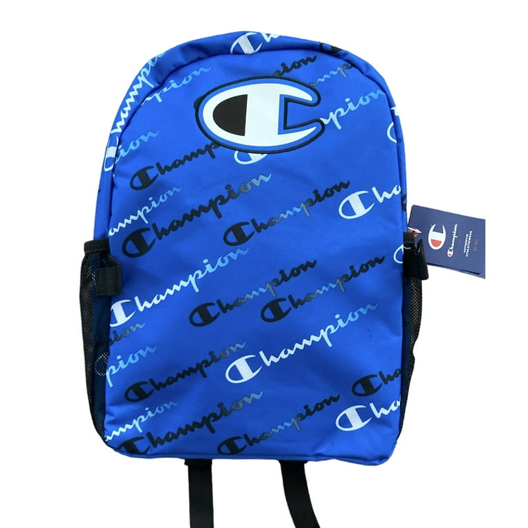 Champion Youth Backpack and Lunchbox Combo Blue All Over Print CHY1018 421 One Size