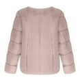thumbnail image 3 of Herrnalise Jackets For Women Fashion Versatile And Slim Short Round Neck Jacket Long Sleeved Jacket Top Shackets For Women 2024 fall Pink,XL, 3 of 3