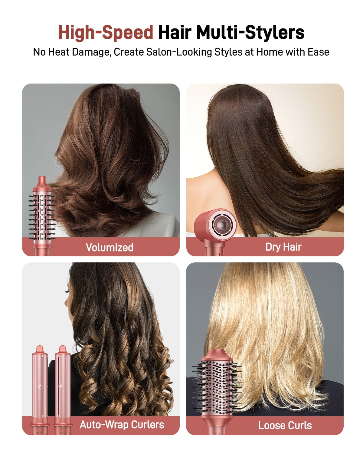 5 in 1 Hot Air Styler, High-Speed Hair Dryer Brush