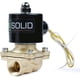 thumbnail image 1 of 1/2" Brass Electric Solenoid Valve110VAC VITON SEAL N.C. (Air, Gas, Fuel...), 1 of 5