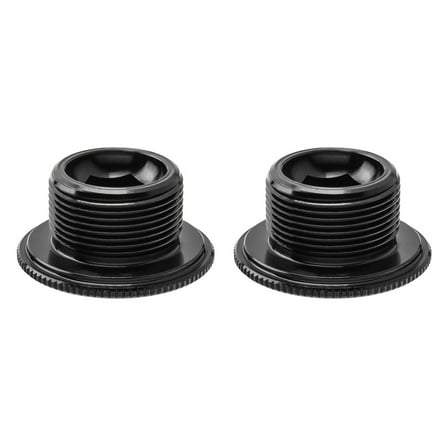 BESTOYARD 2Pcs Aluminum Alloy Crank Cover Screws for Bikes Black Strong Compatibility Easy to Use