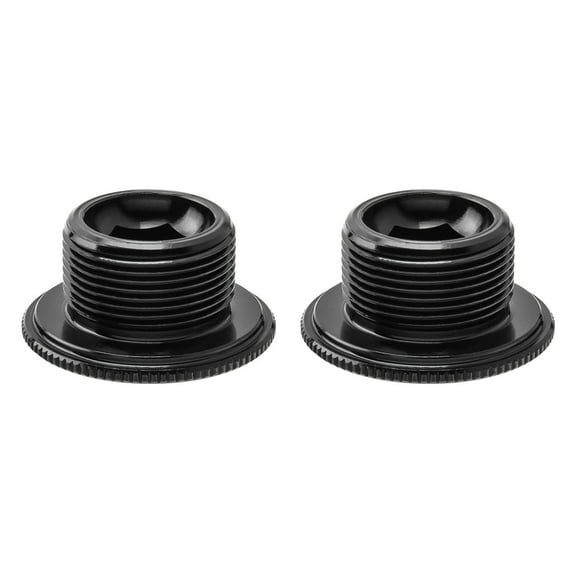 BESTOYARD 2Pcs Aluminum Alloy Crank Cover Screws for Bikes Black Strong Compatibility Easy to Use