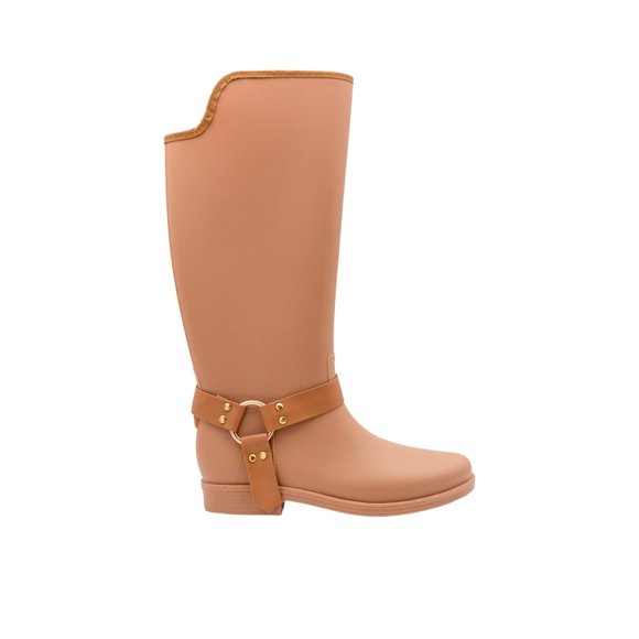 Bota Mujer TOP MODA Impermeables LLUVIA Casual beige 26