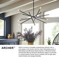 thumbnail image 2 of 4765BN Hinkley Lighting Archer - 6 Light Medium Chandelier in Transitional-Modern-Scandinavian Style - 26 Inches Wide by 26 Inches High-Brushed Nickel, 2 of 9