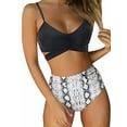 thumbnail image 2 of BeQeuewl Women Plus Size Swimwear Bikinis Set Swimsuits High Waist Bathing Suit Beachwear, 2 of 5