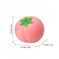 thumbnail image 3 of Peach Squishy, Peach Squishies Slow Rising Realistic Peach Shaped Fruit Squeeze Stress Ball Relief, 3 of 6