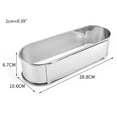 thumbnail image 4 of Oval Freely Adjustable Mousse Ring Cake Mold Stainless Steel Kitchen Baking Tool, 4 of 6
