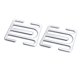 thumbnail image 2 of Ajustador de cinturón de seguridad de metal Accesorio de vehículo Fácil instalación Clips de cinturón de seguridad plata brillante Cola Clips de cinturón de seguridad, 2 of 8