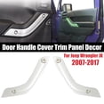 thumbnail image 2 of 1/2pcs Car Inner Door Handle Cover Trim Panel Decor For Jeep For Wrangler JK 2007-2017, 2 of 7