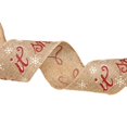 thumbnail image 1 of 4 10 rollos de cinta navideña de arpillera rústica con dibujos animados de alce y copo de nieve impreso para manualidades Diy, envoltura de regalos, decoración de árbol, 1 of 5