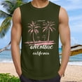 thumbnail image 2 of Gibobby Mens Sleeveless Tank Tops Workout Cut Off Shirts Muscle Gym Pullover Sports Fitness Solid Color Round Neck Casual T Shirts(XXL,AG), 2 of 5