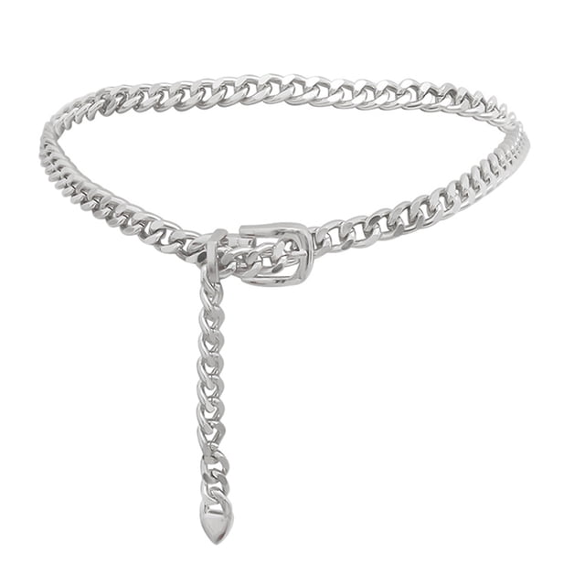 Cadena de cintura para mujer, cadena de Metal Punk para el cuerpo, decoración Retro, 1 ud.