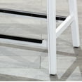 thumbnail image 5 of CoSoTower 30" Bar Height Saddle Stool, Weathered Gray Finish, Black Leather Seat, 5 of 5