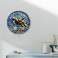 thumbnail image 4 of Wall Clock With Design For Home Decor10 Inch Wooden Wall Clock Silent Movement Battery Operated (Aa Batteries Not Included) Artistic Home Decor Perfect For Home,Oven Thermometers, 4 of 9