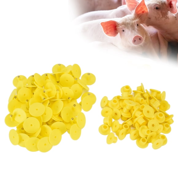100PCS Animal Round Ear Tag for Livestock, Easy to Distinguish and Use, Numbered