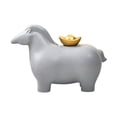 thumbnail image 1 of Estatua de caballo de dinero, decoración de mesa, adorno decorativo de animal, inauguración de la casa Gris, 1 of 9