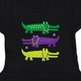 thumbnail image 3 of Inktastic Mardi Gras Holiday Alligators Girls Toddler Dress, 3 of 4