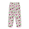 thumbnail image 5 of Xecao Tulips Flowers Women's Straight Lounge Pajama Pants: The Epitome of Relaxed Sleepwear, 5 of 9