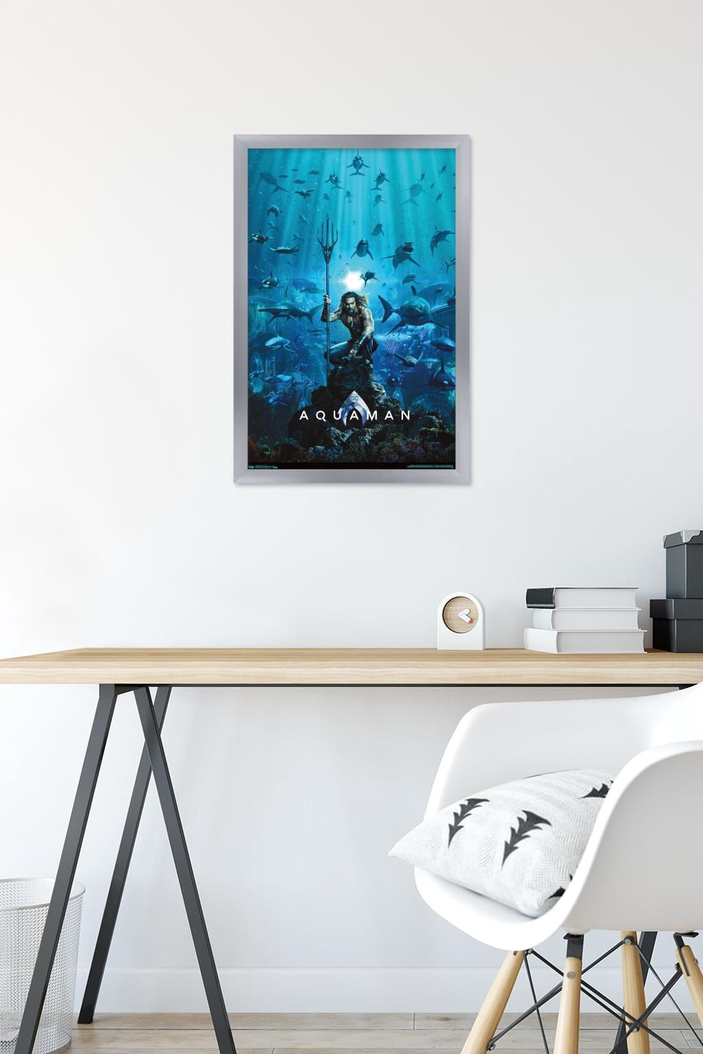 DC Comics Movie - Aquaman - One Sheet Wall Poster, 14.725" x 22.375", Framed