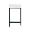 thumbnail image 2 of Pierre 19.5 Single, Freestanding, Open Shelf, Matte Black Frame Bathroom Vanity, 2 of 12
