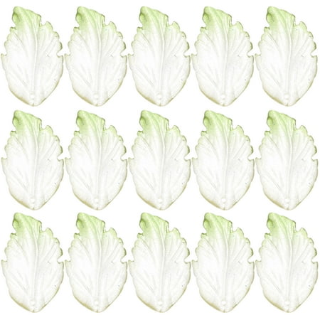 

40pcs Leaf Charms DIY Glass Leaf Charms for Earring Necklace Jewelry Crafts Making