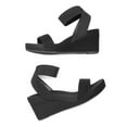 thumbnail image 3 of DREAM PAIRS Women's Elastica Ankle Strap Open Toe Platform Wedge Sandals, 3 of 5