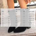 thumbnail image 4 of Mid Calf Boots For Women Chunky Heel Almond Toe Thick Sole Winter Boots Comfortable Versatile Dressy Shoes for Walking Casual Work Daily Wear, 4 of 10