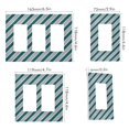 thumbnail image 2 of Yayeee Rocker Switch Wall Plate 1-Gang 4.6"x2.9" Home Decorative Outlet Cover, Green Stripes Pattern, 2 of 6