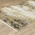 thumbnail image 3 of Style Haven  Boulevard Power-Loom Recycled P.E.T. Abstract Gold/ Black Rug- 6' 7" x 9' 6" - Runner/Rectangle, 3 of 5