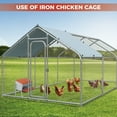 thumbnail image 2 of Garvee Rollaway Chicken Nesting Box – 3-Compartment Metal Hen Laying Nest with Galvanized Pull-Out Egg Collection, Ventilated Waterproof Roof, Wall or Floor Mount, Easy Clean – Orange, 2 of 8