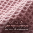 thumbnail image 3 of REGALWOVEN Cotton Waffle Washcloths, Soft, Quick Dry & Lint-Free Face Cloths for Bathroom, Kitchen, Absorbent Reusable Washcloth Set 13" x 13" Pink 4pk, 3 of 7