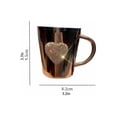 thumbnail image 3 of EGNMCR Kitchen Gadgets, Kitchen Essentials Diamond-set Love Water Cup Practical Beautiful Family Mug Coffee cup, 3 of 6