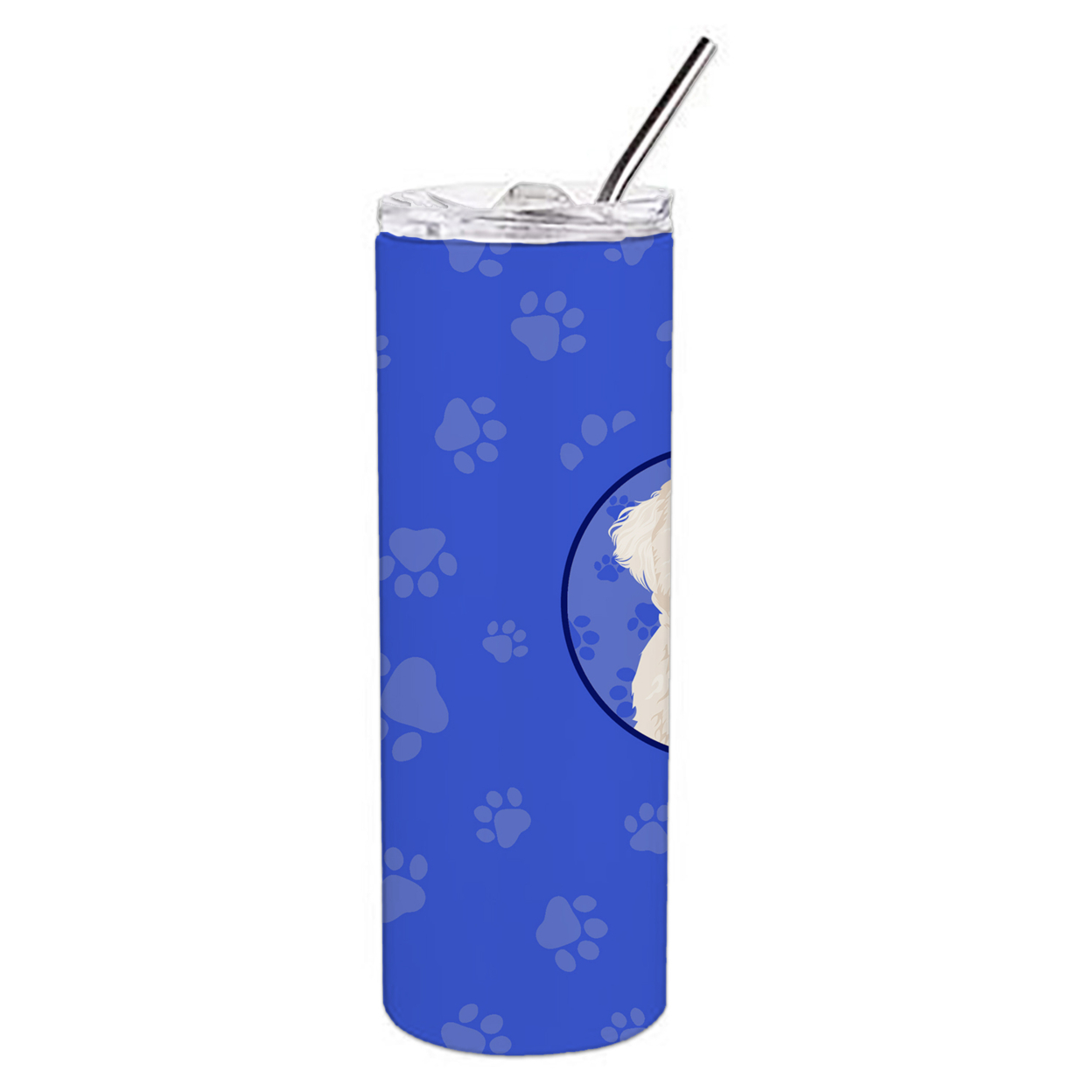 Doodle Cream #2  Stainless Steel 20 oz Skinny Tumbler 3 in x 8.25 in