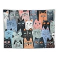 thumbnail image 5 of Orinice Cute Cat Tapestry Wall Hanging Unique Style Graphic Tapestries Home Wall Decor Art for Living Room Bedroom Apartment Farmhouse Dorm 50x40inch, 5 of 6