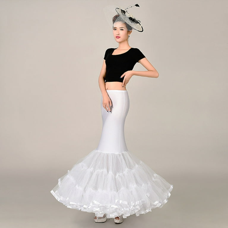 Wedding dress top underskirt fishtail