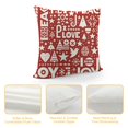 Erxjss T&H XHome Throw Pillow Covers Christmas Peace and Love Joy Words