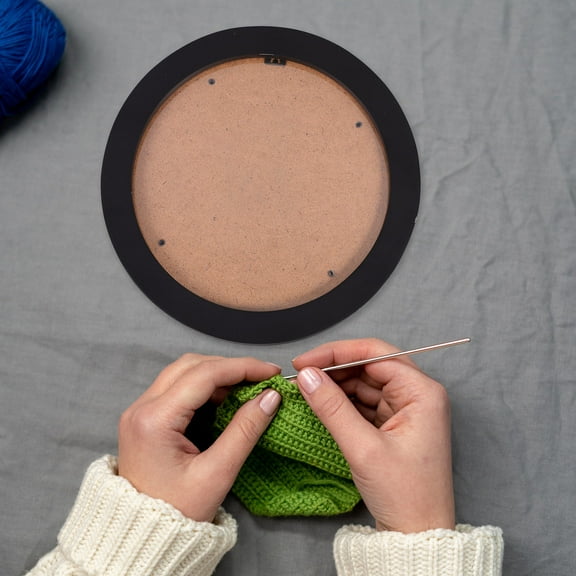 LEORX Black Adjustable Embroidery Hoop Frame for Decorative Photo and Needlework