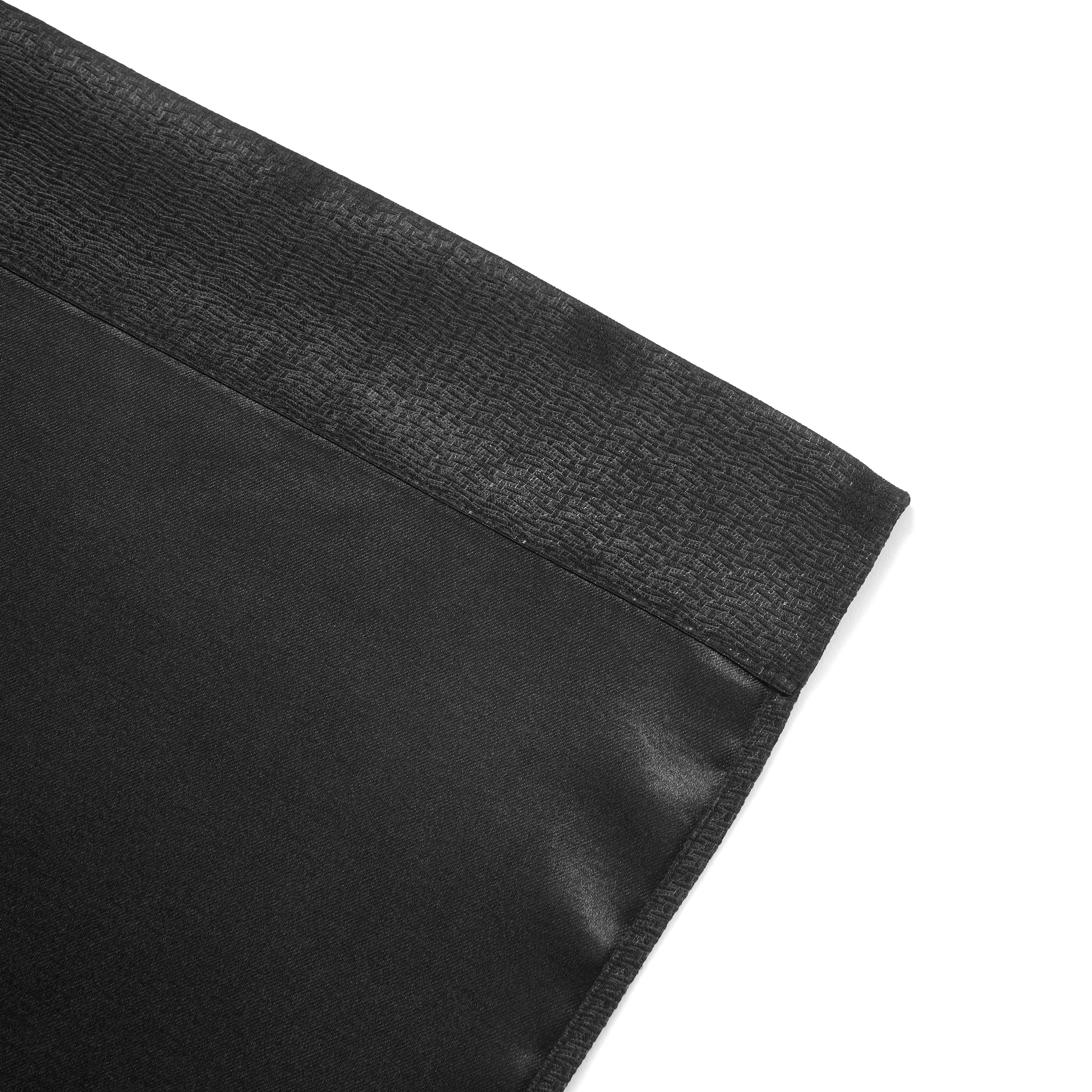 Mainstays 4 of a Kind Blackout Curtain Panels, Set of 4, Black, 28" W x 95" L