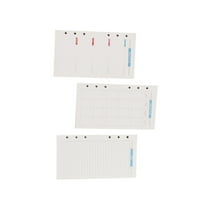 HEMOTON 3 Sets Loose Leaf Paper for Notebook Filler A5 Weekly Spiral