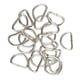 thumbnail image 4 of Paquete de 2 a 7 anillos en D de aleación de 100 piezas para flejes de 10x6x1,5 mm, color blanco 5 piezas Sunnimix anillos de dee, 4 of 8