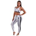 thumbnail image 4 of ABPHQTO Conjunto de mallas y chaleco atlético con estampado de serpiente para mujer, 4 of 5